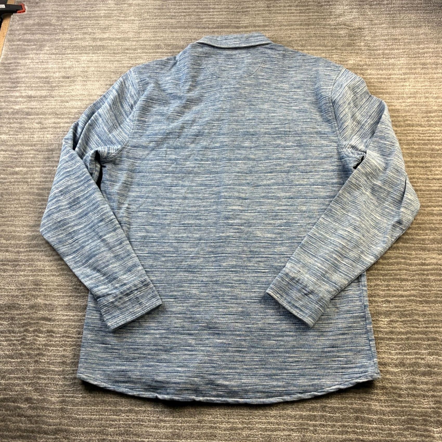 johnnie-O johnnie-O Shirt Mens M Blue Shirt Jacket Indigo Bateman Overshirt Denim Button-Up with Pockets Size US M / EU 48-50 / 2 - 2 Thumbnail