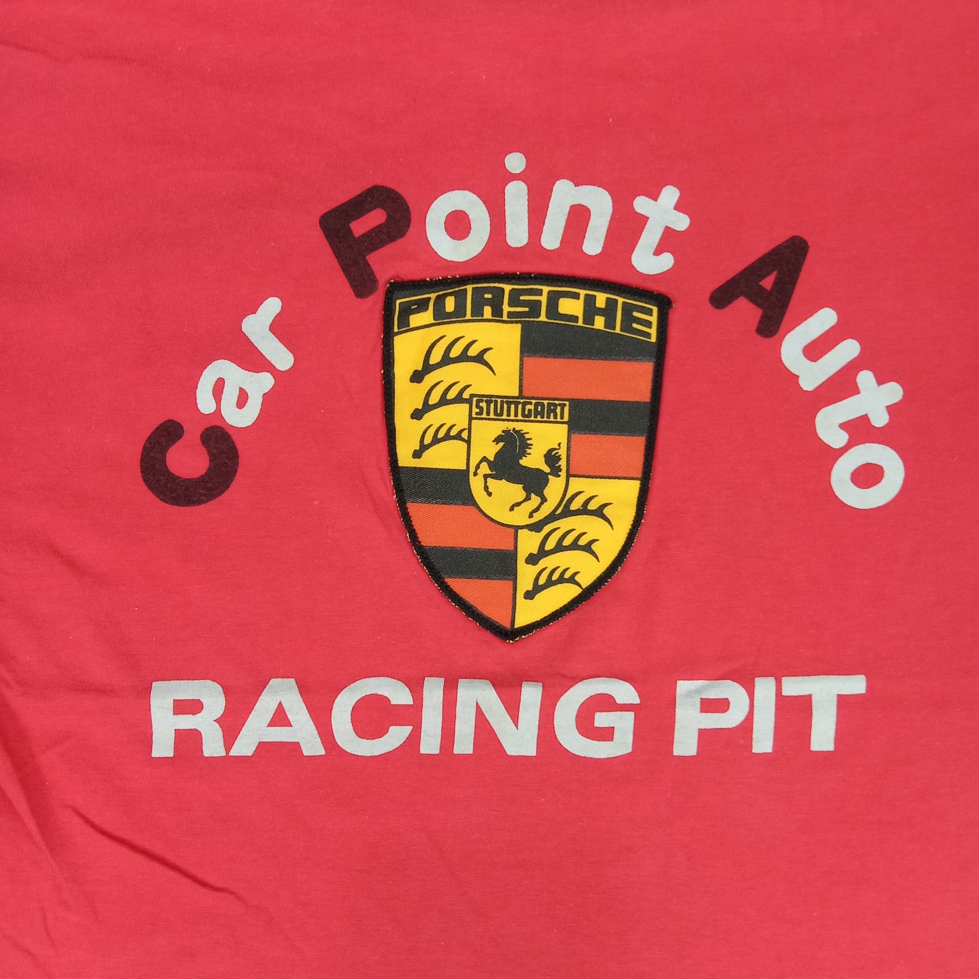 Porsche Design × Vintage Porsche Racing Pit Car Point Auto Crew Tshirt Size US M / EU 48-50 / 2 - 2 Thumbnail