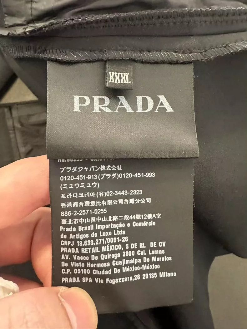 Prada Prada Men's Black Casual Sports Jacket -2505 Size US XXL / EU 58 / 5 - 4 Thumbnail