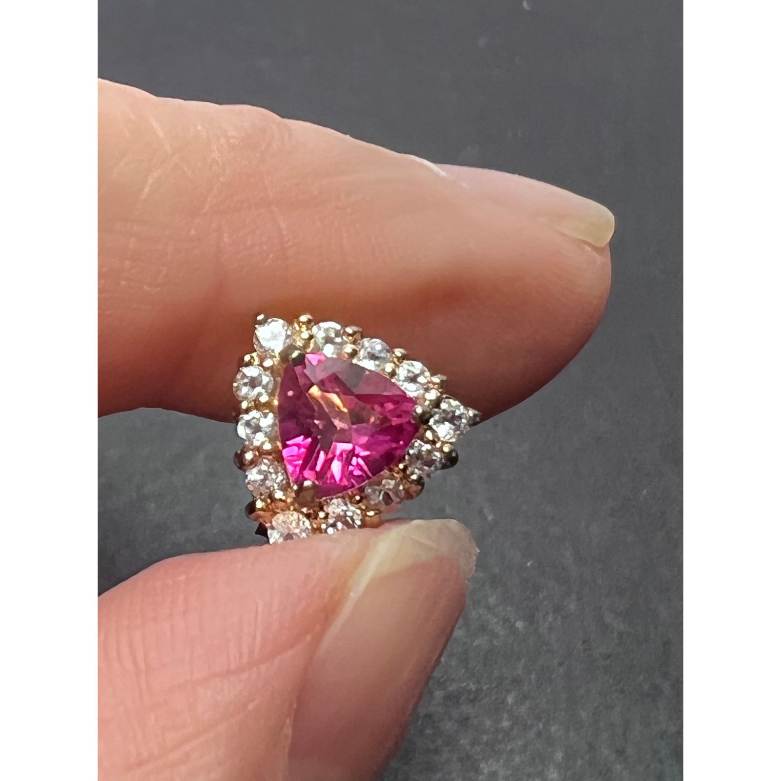 Other Pink topaz zircon stud earrings in rose gold over sterling Size ONE SIZE - 10 Thumbnail