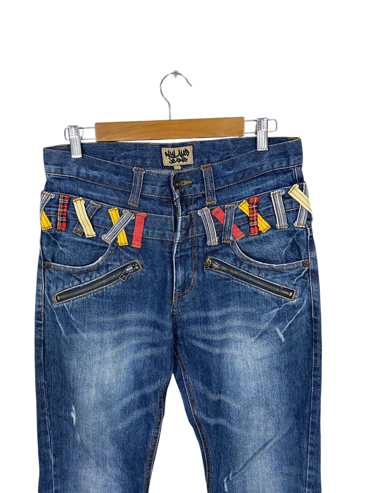 Japanese Brand Japanase brand nylaus jeans double waist flared denim pant Size US 32 / EU 48 - 4 Thumbnail