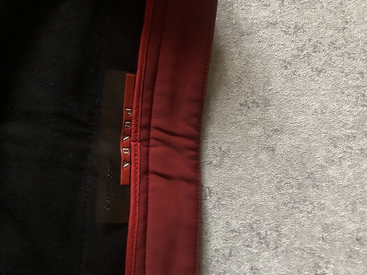 Designer × Prada × Vintage VINTAGE PRADA SPORT RED TAB PANTS Size 26" / US 2 / IT 38 - 10 Thumbnail