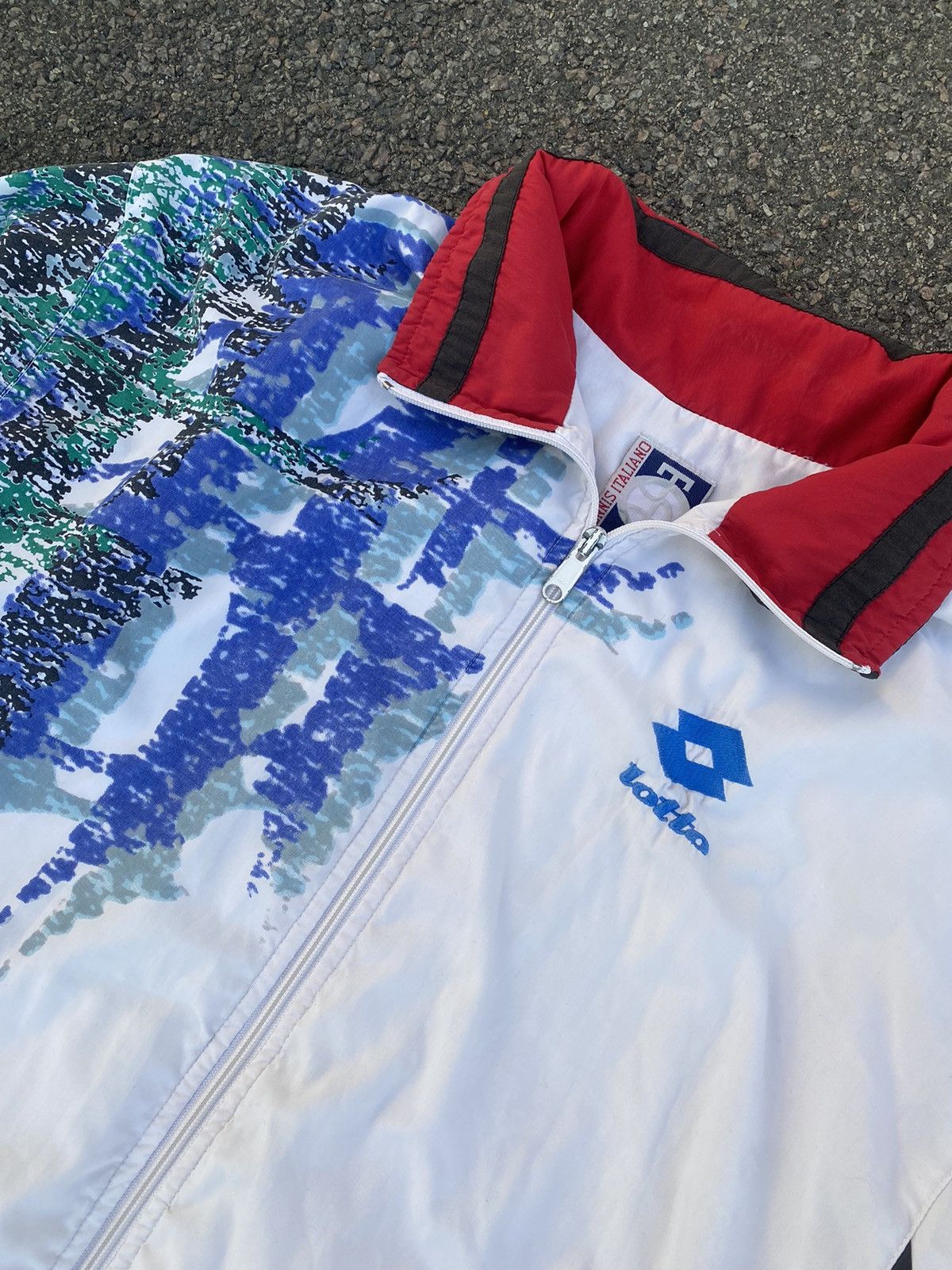 Lotto Sport Lotto Vintage 90s Tennis Italiano Windbreaker Jacket Size US M / EU 48-50 / 2 - 3 Thumbnail