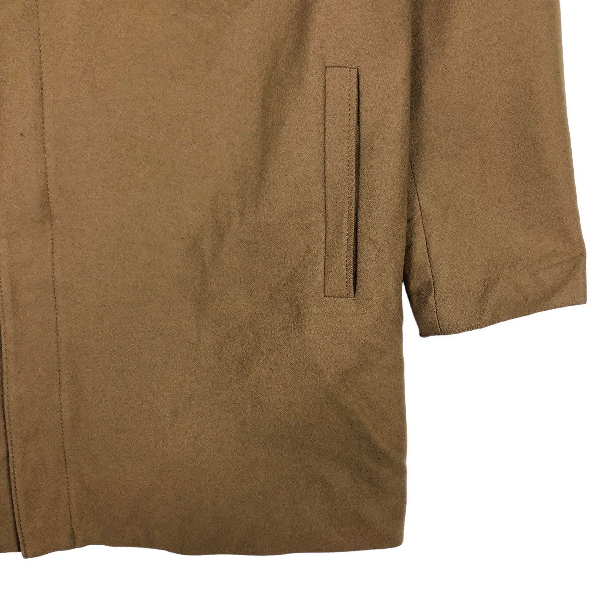 Comme Ca Ism 🔥Rich Brown - Fly Coats Long Jacket Wool Herringbone Size US M / EU 48-50 / 2 - 5 Thumbnail