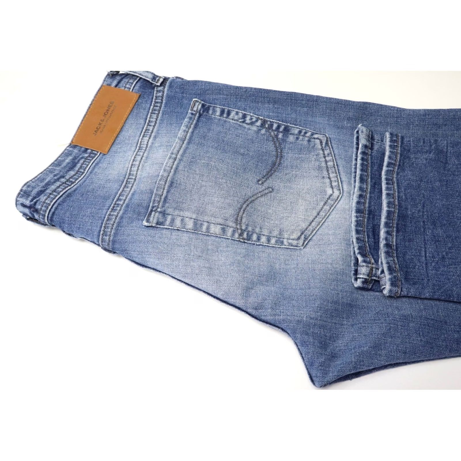 Jack & Jones JACK & JONES Jeans Men's Slim Glenn W32/L32 Stretch Button Fly Faded Whiskers Size US 32 / EU 48 - 5 Thumbnail