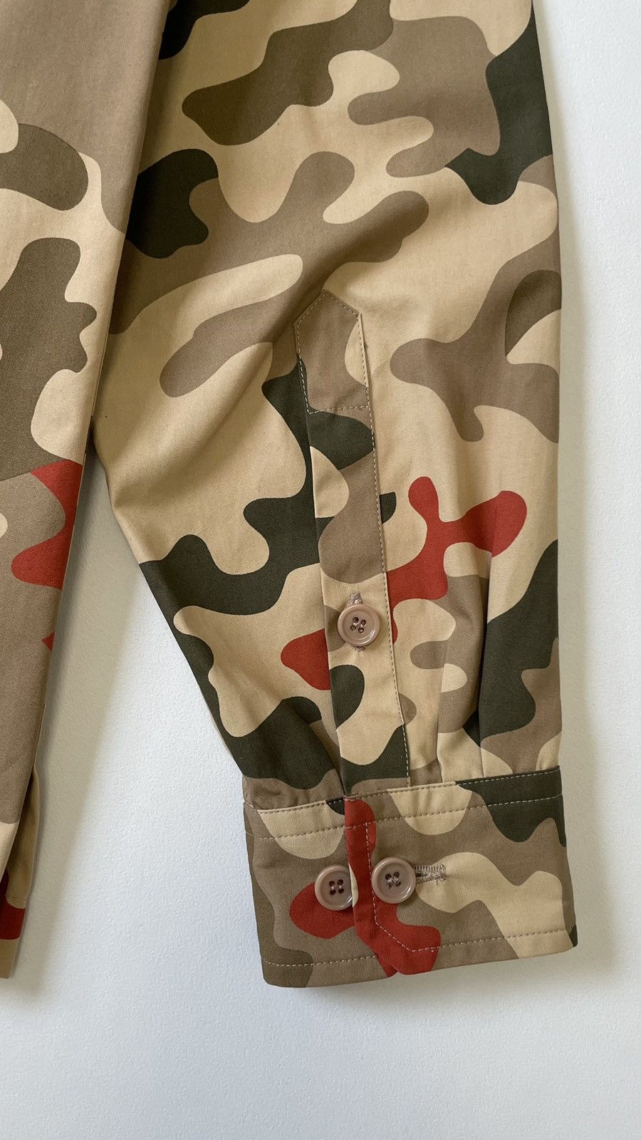 Dries Van Noten Sample ‘Desert Camo’ Print Utility Shirt Size US M / EU 48-50 / 2 - 12 Thumbnail