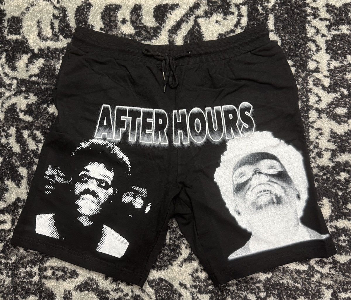 AWGE × P4K × The Weeknd The Weeknd P4K AWGE After Hours Sweatshorts XL Black Size US 38 / EU 54 - 1 Thumbnail