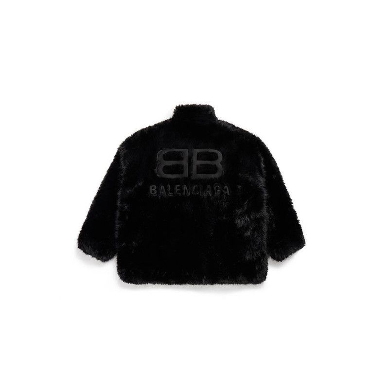 Balenciaga o1tr1nto0126 Extended BB Balenciaga Zip- Up Jacket in Black Size XS / US 0-2 / IT 36-38 - 2 Thumbnail