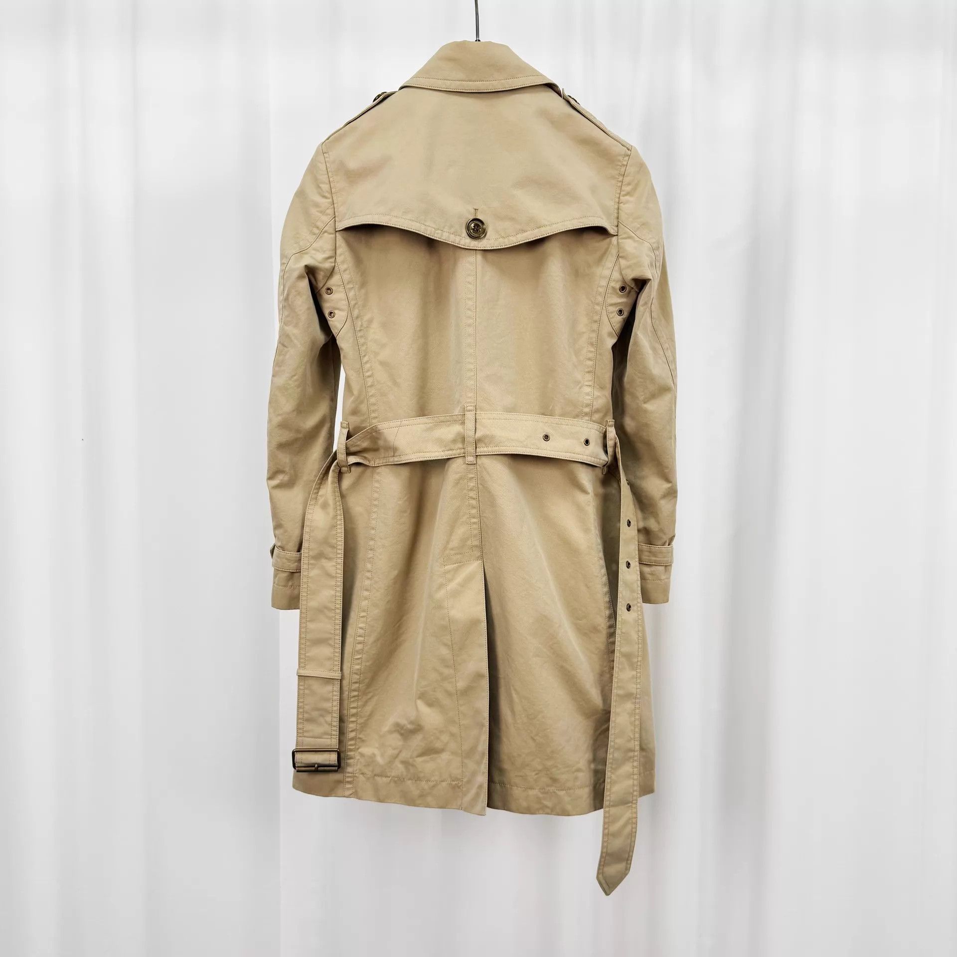Burberry Burberry Double-Breasted Trench Khaki Check UK4 99New Size XS / US 0-2 / IT 36-38 - 2 Thumbnail