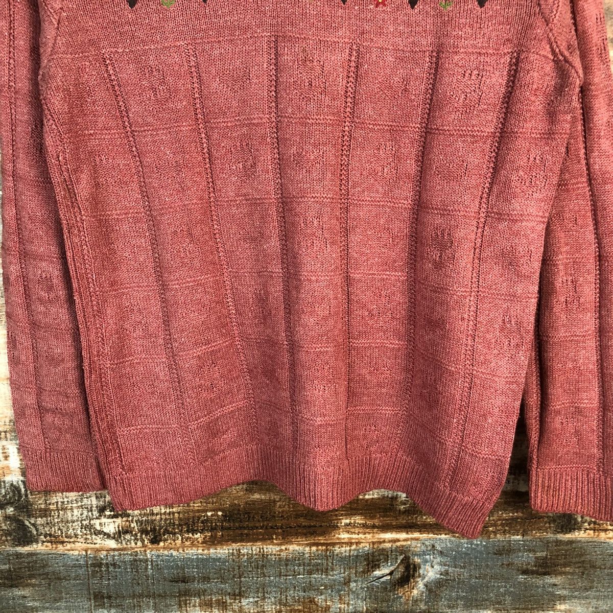 Homespun Knitwear × Japanese Brand T Bis Studio Pink Knitwear #A1775 Size M / US 6-8 / IT 42-44 - 6 Thumbnail