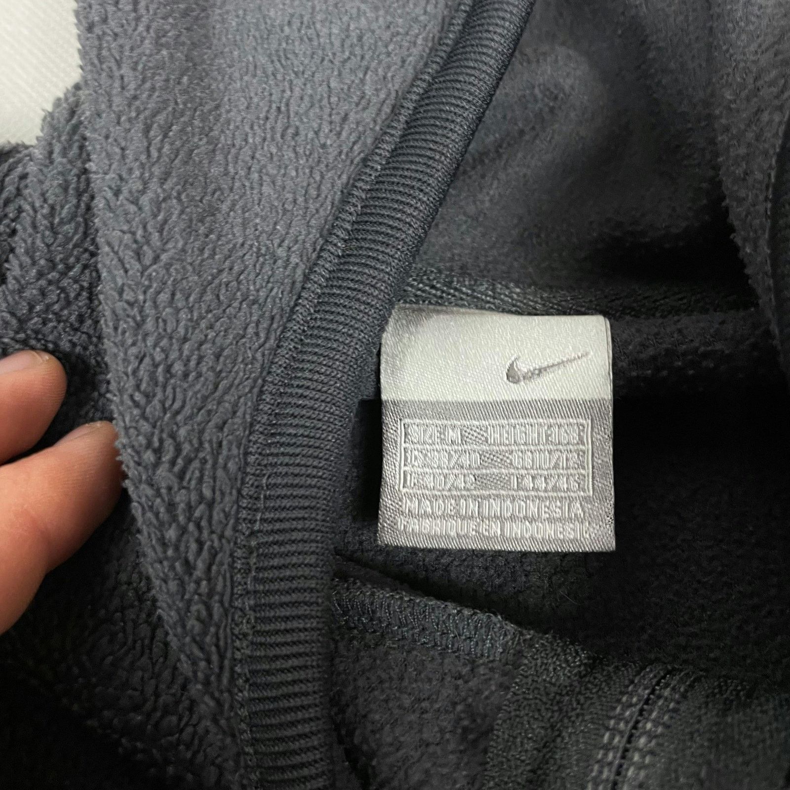 Nike × Vintage Nike Women's Gray Fleece Lined Long Sleeve 1/4 Zip Hoodie M Size M / US 6-8 / IT 42-44 - 9 Thumbnail
