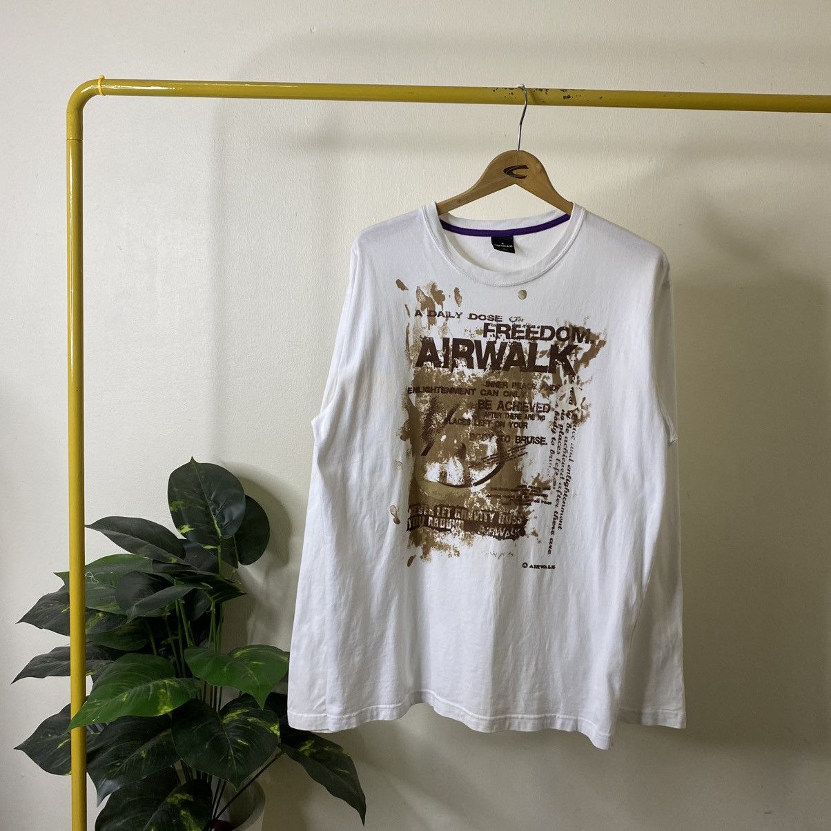If Six Was Nine Airwalk Seditionaries Wild Poem Cyber Punk LS T Shirt Size US L / EU 52-54 / 3 - 1 Thumbnail