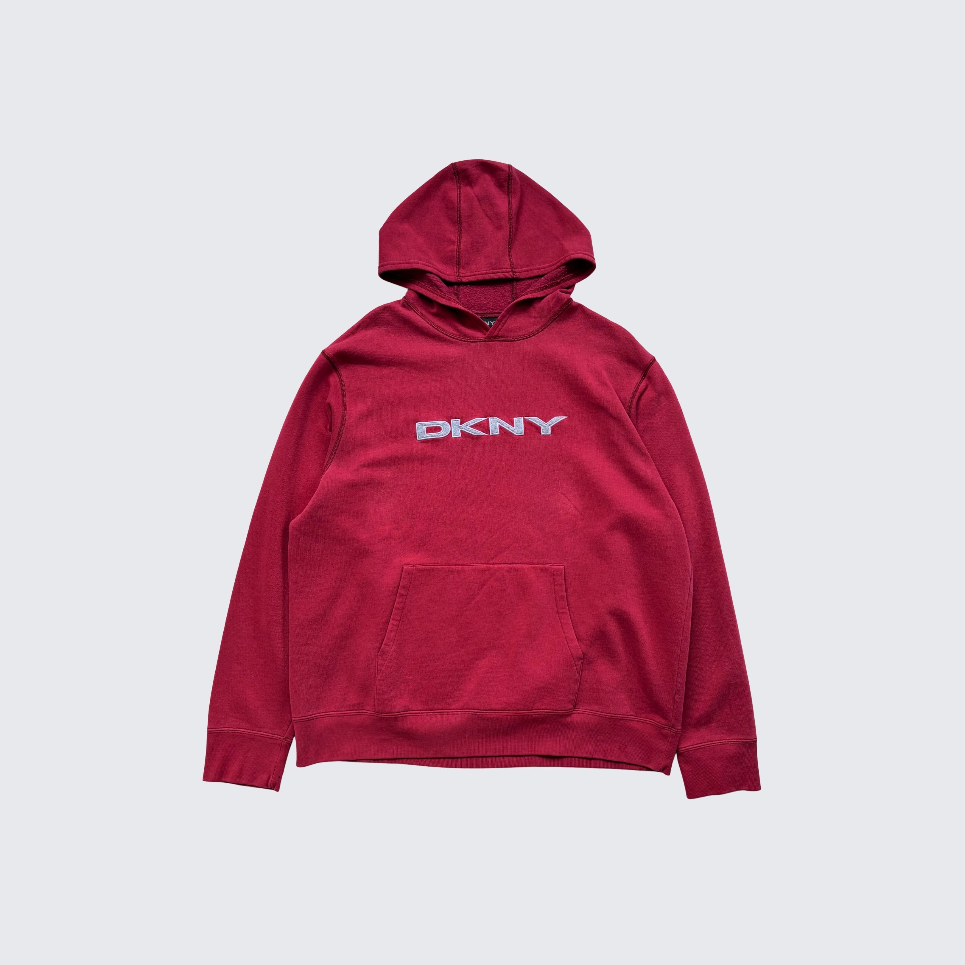 Donna Karan Vintage 1990s DKNY Towel Spellout Hoodie Size US XL / EU 56 / 4 - 1 Thumbnail