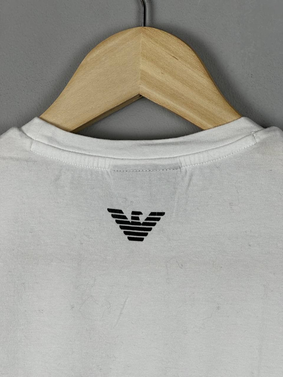 Emporio Armani Luxury Emporio Armani Big Logo White T Shirt Size S / US 4 / IT 40 - 8 Thumbnail