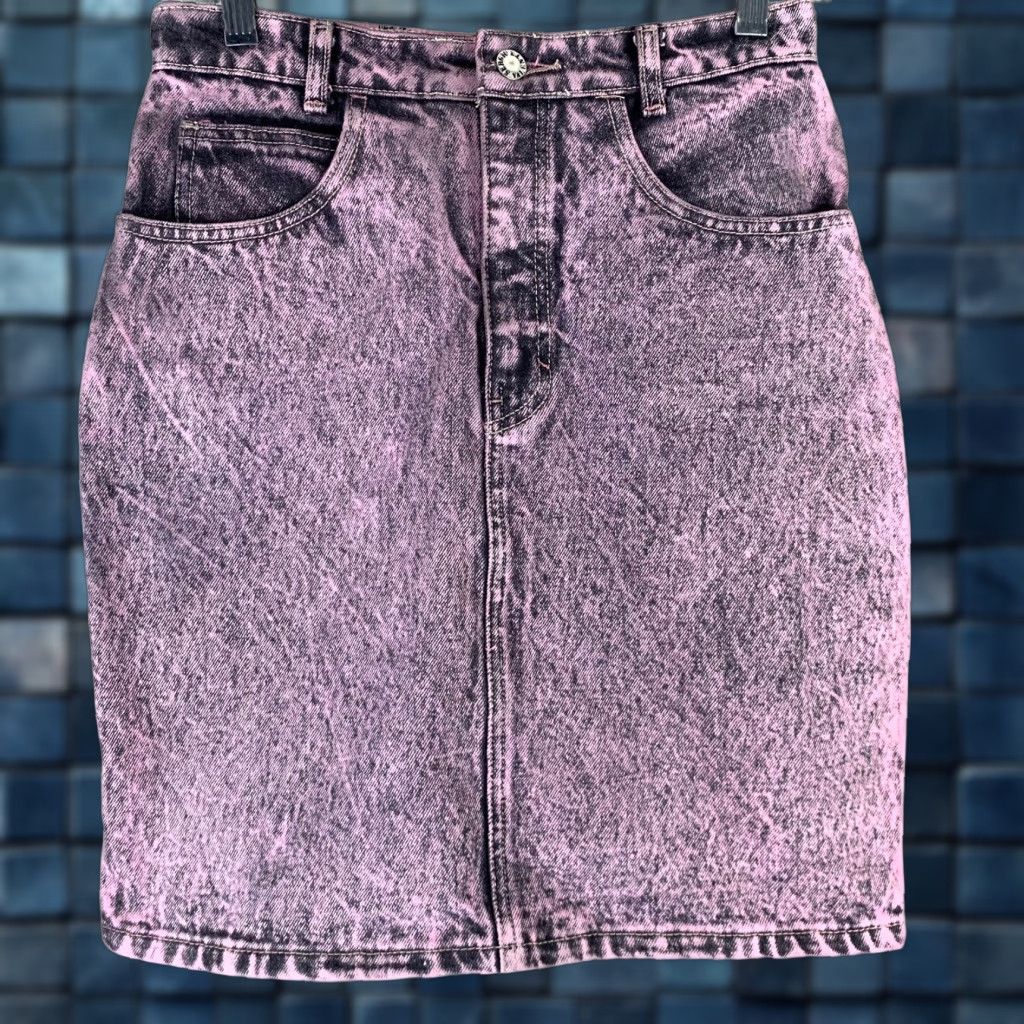 VINTAGE Diamond Wash Sergio Mini Skirt Women’s Size 7/8 26