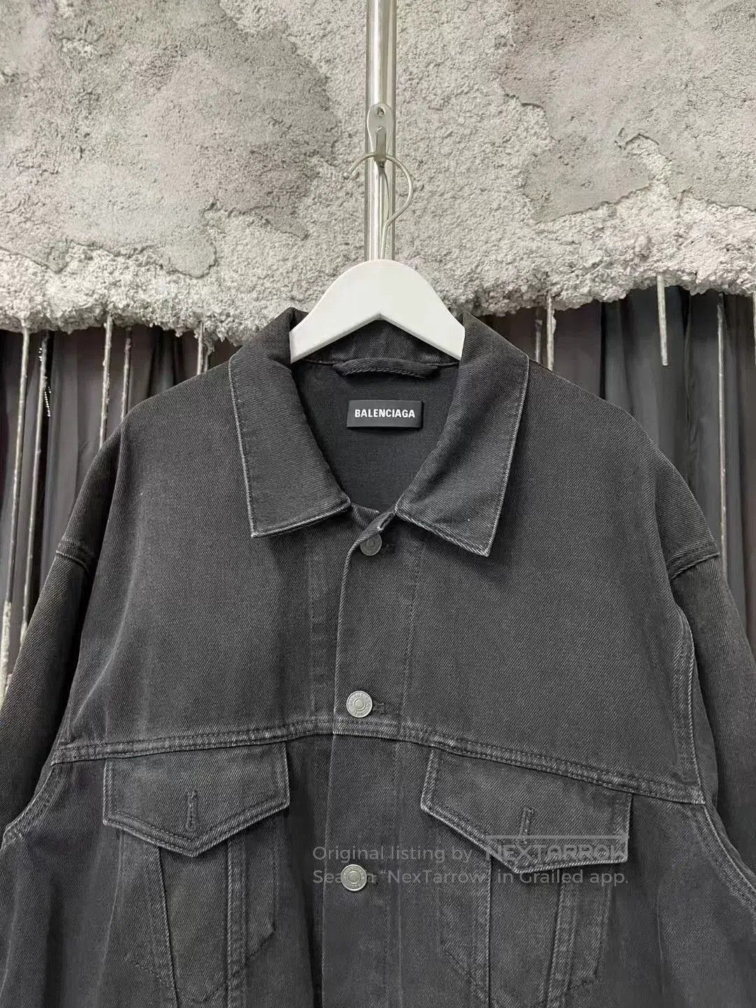 Balenciaga Balenciaga Logo Denim Jacket. Size US S / EU 44-46 / 1 - 3 Thumbnail