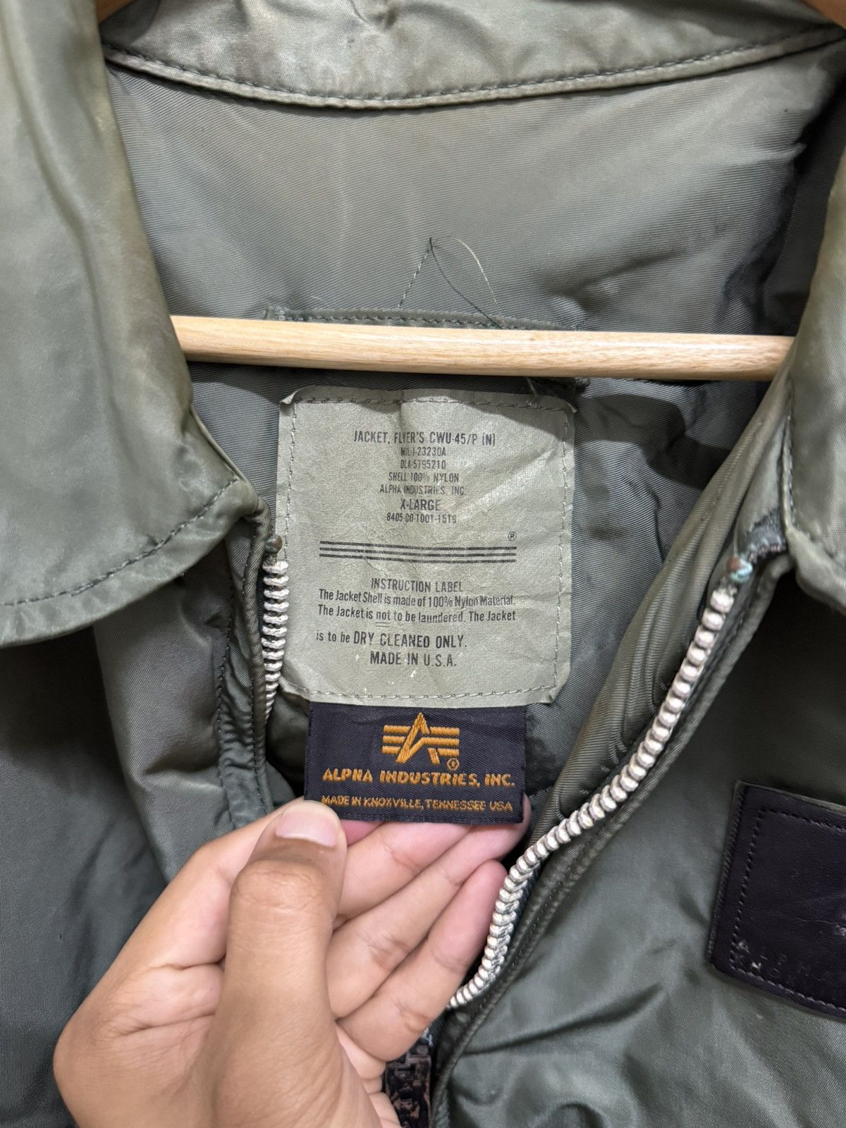 Alpha Industries Vintage 90s Alpha Industries CWU-45/P Bomber Jacket Size US XL / EU 56 / 4 - 9 Thumbnail