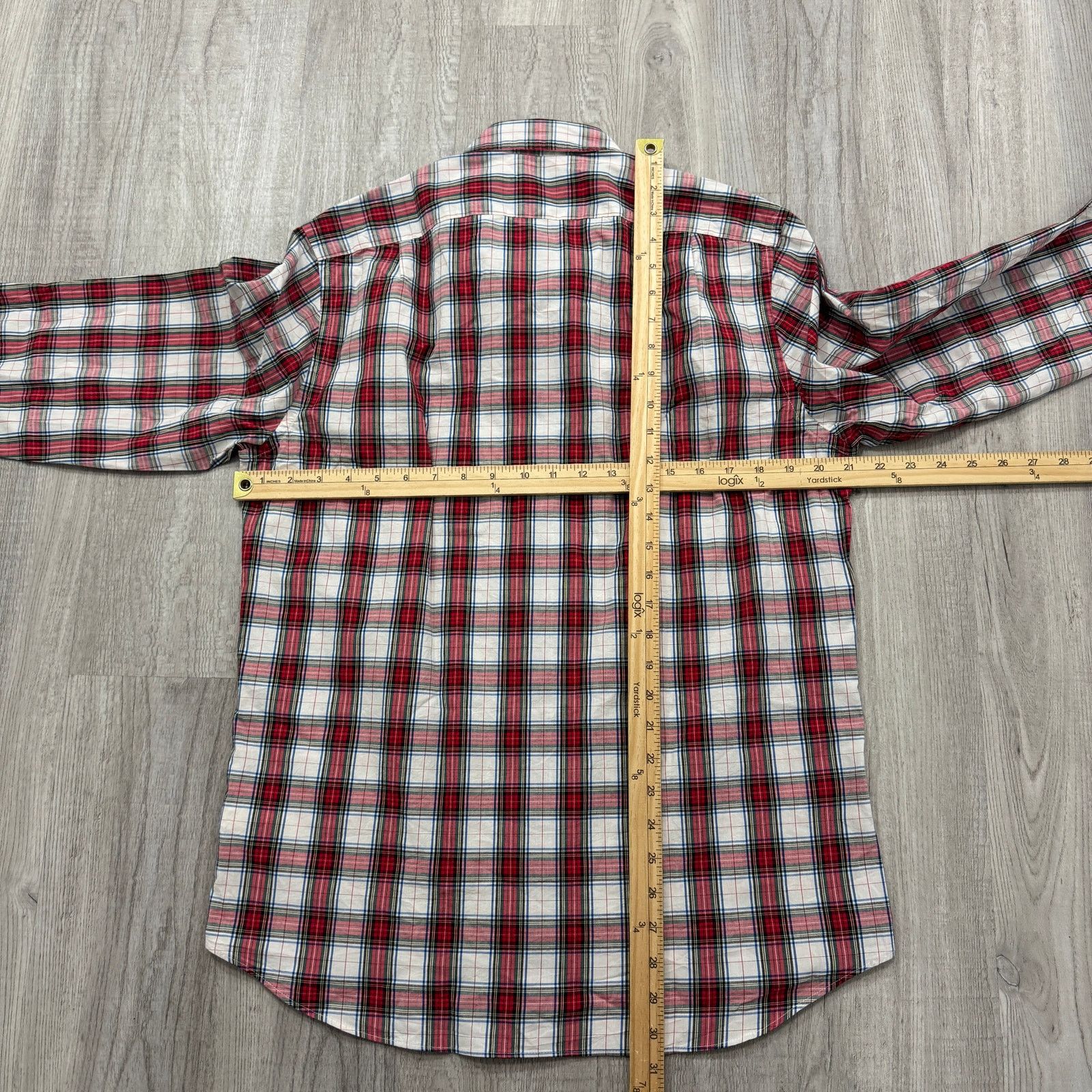J.Crew J Crew Classic Fit Shirt Mens Medium Red Plaid Check Preppy Size US M / EU 48-50 / 2 - 7 Thumbnail