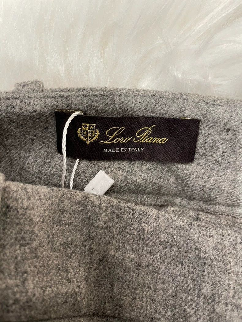 Loro Piana LORO PIANA Dark grey cashmere trousers Size 26" / US 2 / IT 38 - 6 Thumbnail