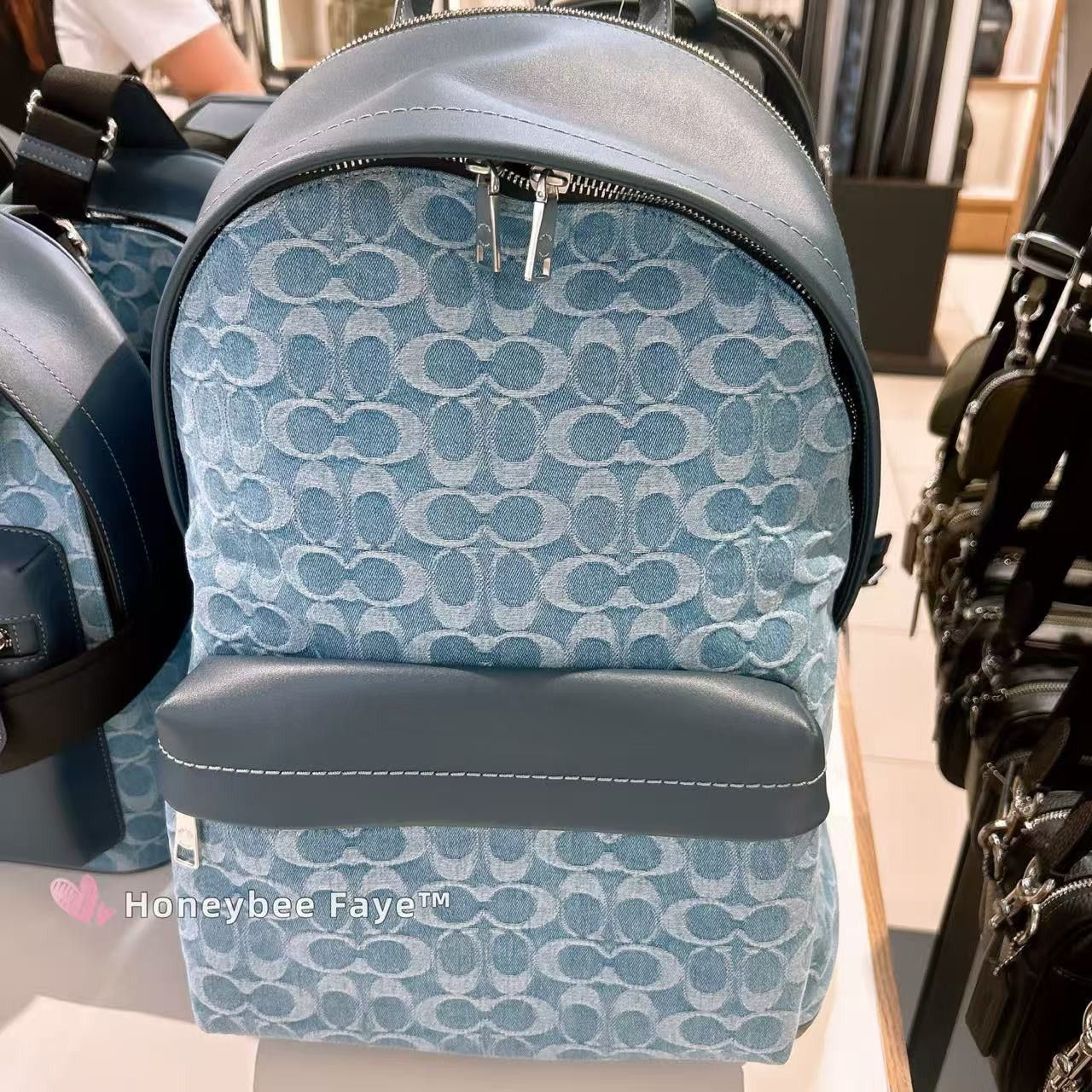 Coach Taylor Backpack In Signature Denim CDF23 Size ONE SIZE - 2 Thumbnail