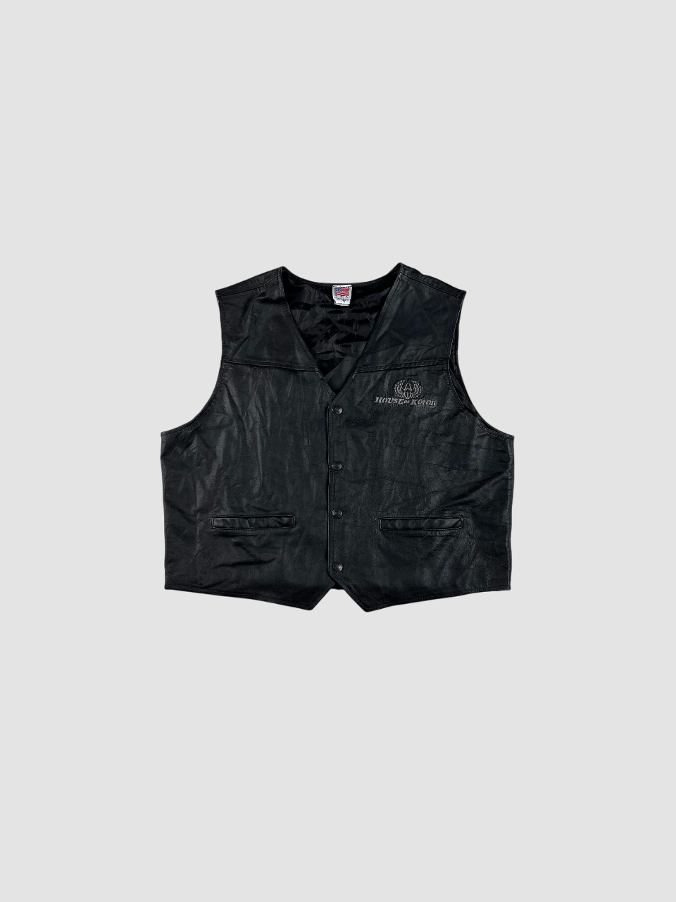 Band Tees × Vintage Vintage Leather Vest House of Kolor Made in USA Size US XL / EU 56 / 4 - 2 Thumbnail