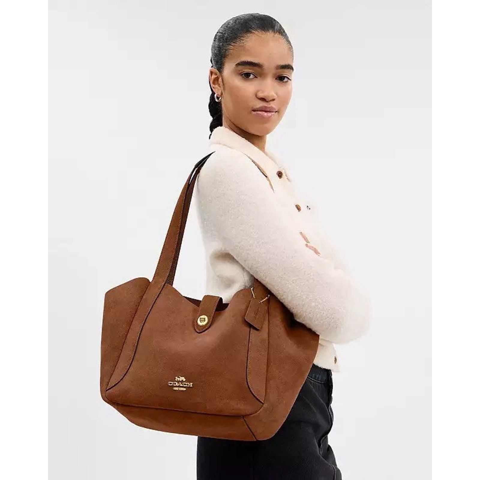 Coach NWT Coach Hadley Turnlock Tote Bag CCC76 Size ONE SIZE - 8 Thumbnail