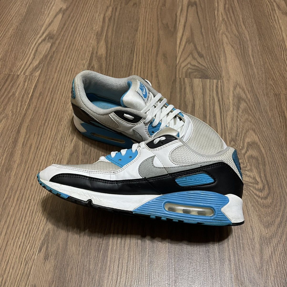Nike Nike Mens Air Max 90 CJ6779-100 laser blue Size US 10.5 / EU 43-44 - 8 Thumbnail