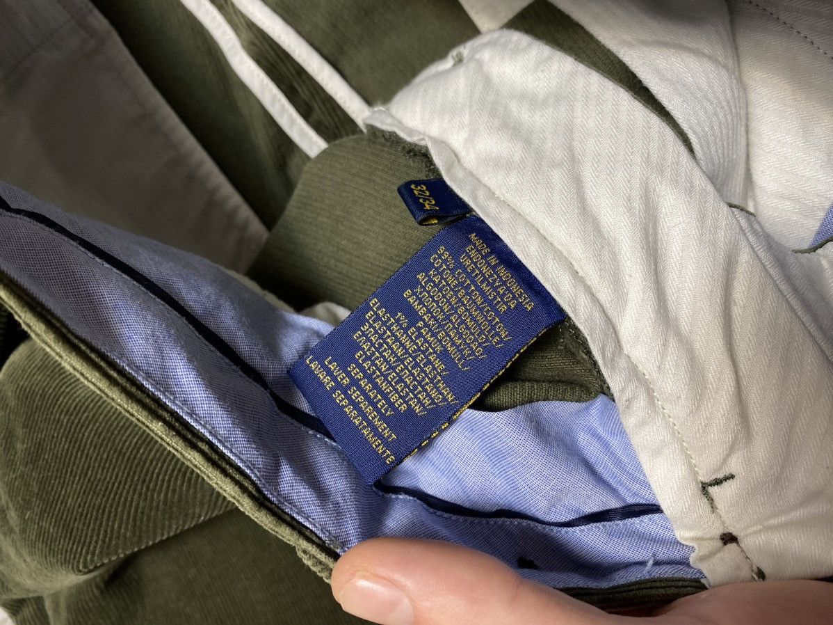 Ralph Lauren Ralph Lauren Corduroy Pants, Olive Green Slim Fit Size US 32 / EU 48 - 5 Thumbnail