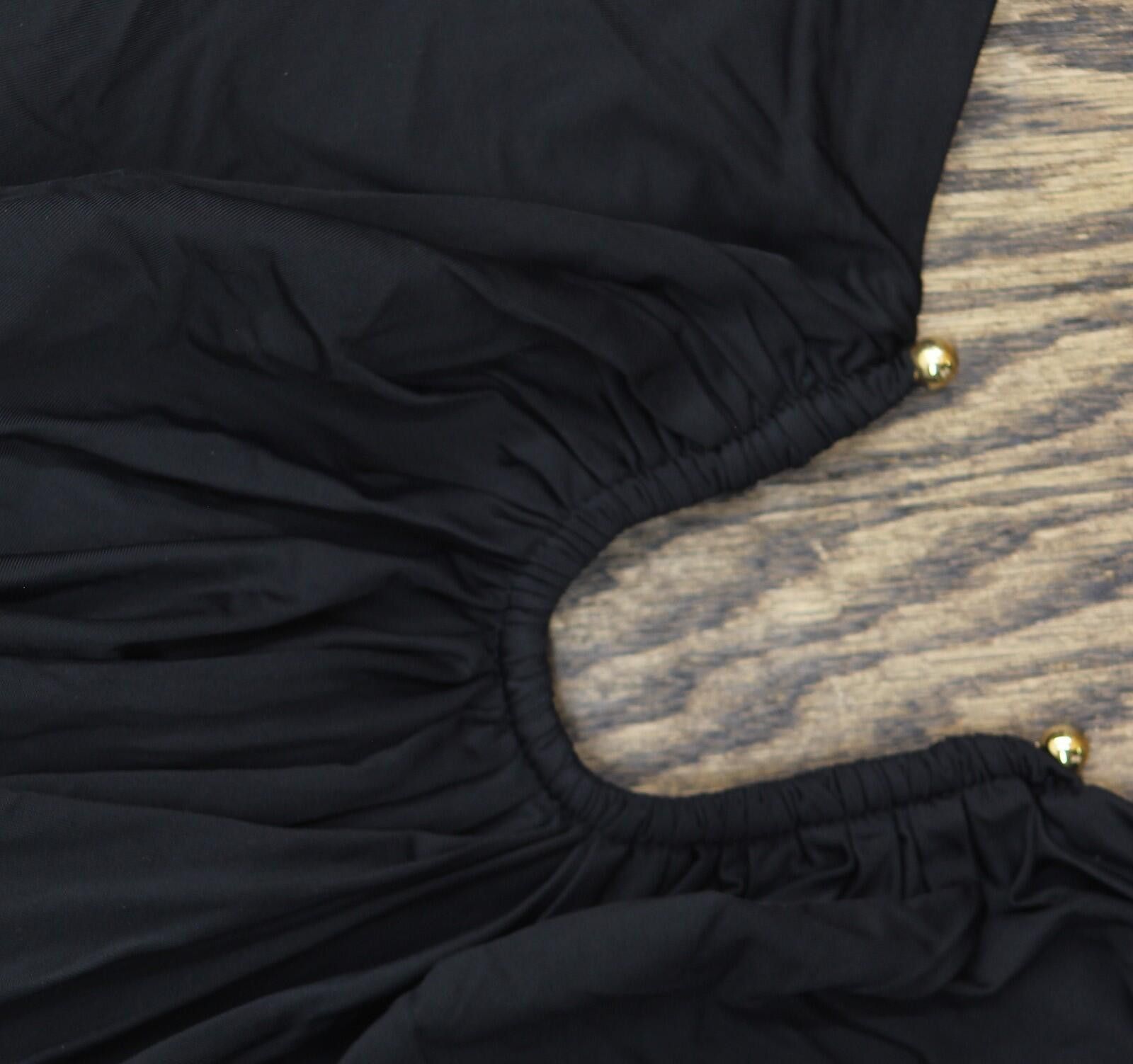 Bardo Nwt Bardot Plunge Neck Maxi Knit Dress 59475db Black 10 Size L / US 10 / IT 46 - 6 Thumbnail