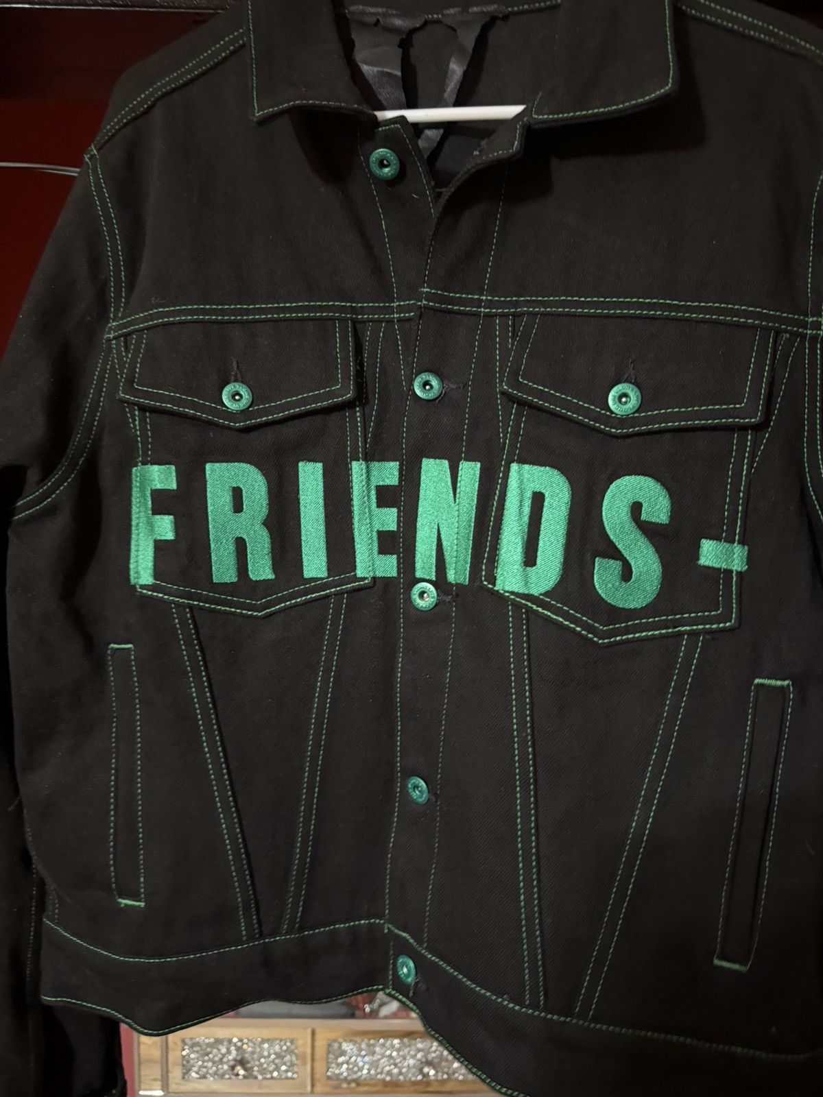 Vlone Vlone Friends Denim Jacket Size Medium Size US M / EU 48-50 / 2 - 2 Thumbnail