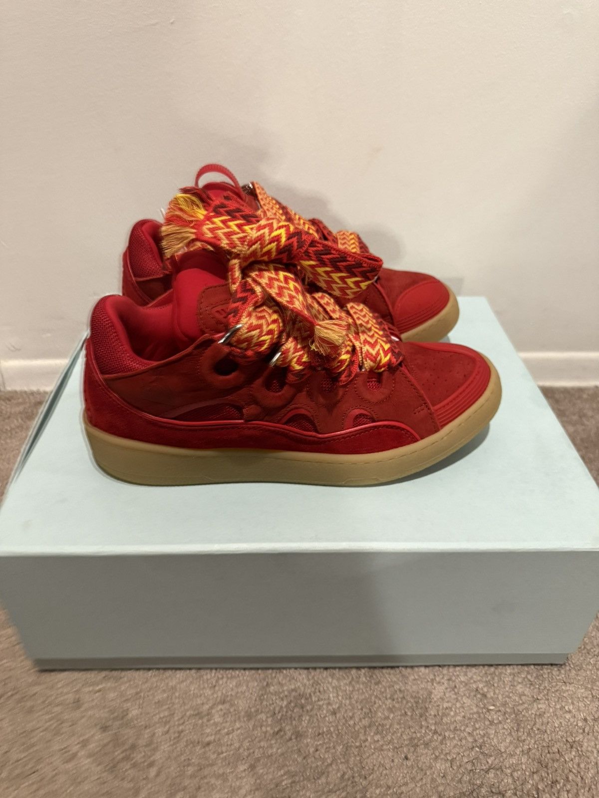 Lanvin Lanvin Sneakers Red new never worn with box US women 9 EU 40 Size US 9 / IT 39 - 1 Thumbnail