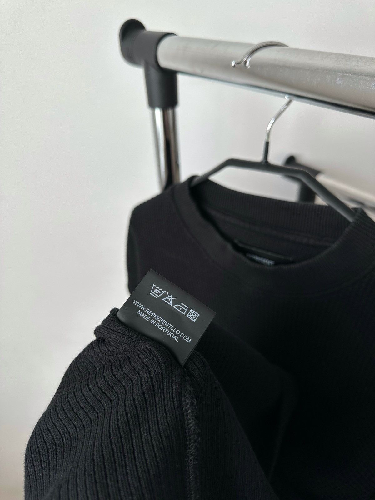 Represent Clo. Represent Black Waffle T-Shirt Size US XL / EU 56 / 4 - 10 Thumbnail
