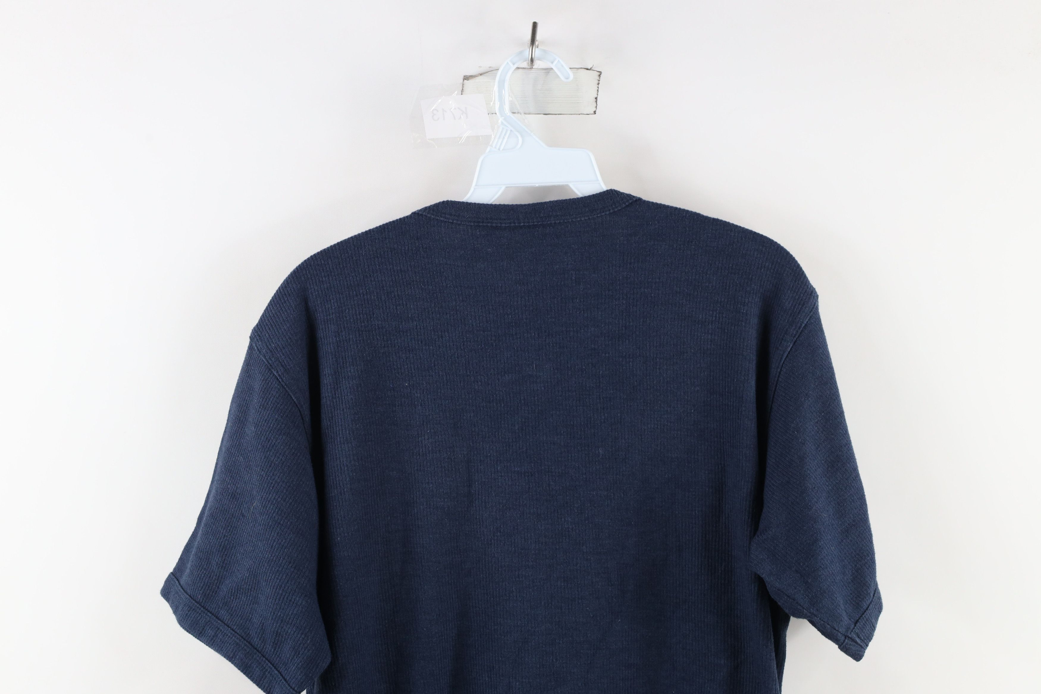 Vintage Vintage 90s Streetwear Knit Short Sleeve Ringer T-Shirt Size US L / EU 52-54 / 3 - 7 Thumbnail
