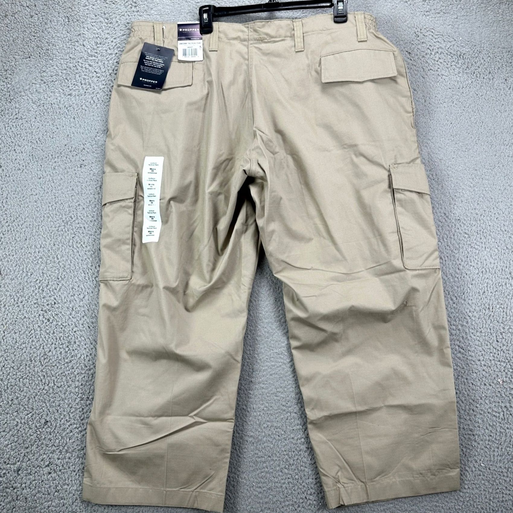 Propper Propper Mens Uniform Tactical Cargo Pants 46X27 Beige Cargo Pants Mens 46X27 Beige Utility Pocket Camping NEW Size US 30 / EU 46 - 2 Thumbnail