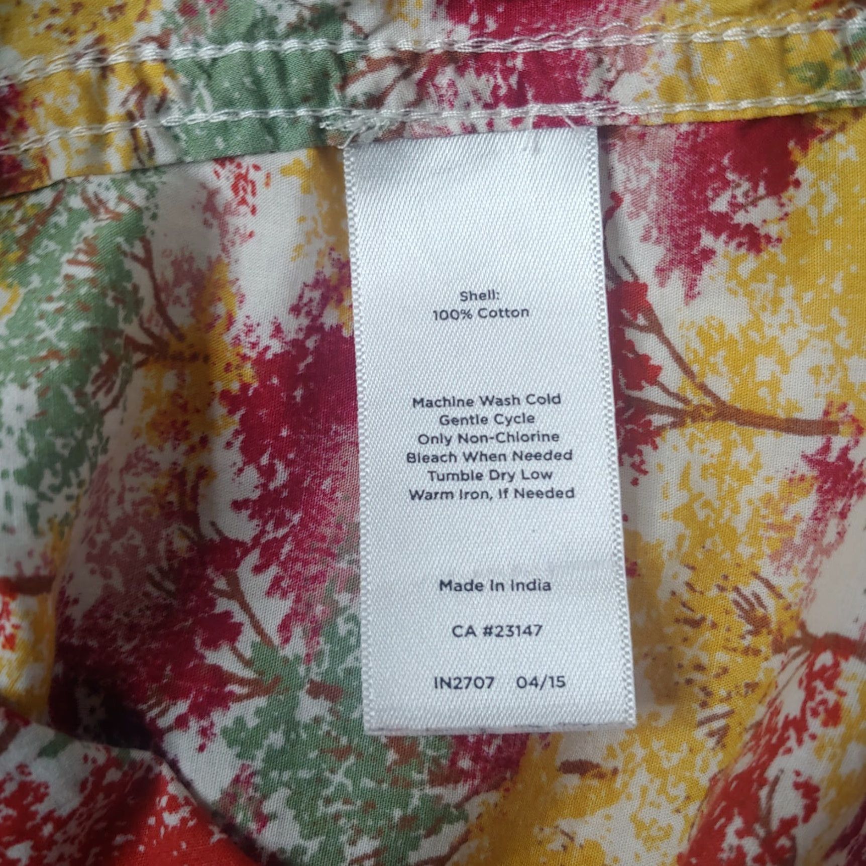 Talbots Talbots Blouse Shirt Women Large Long Sleeve Button Up Fall Nature Trees Multicolor 100% Cotton Regular Mens? Women Size L / US 10 / IT 46 - 8 Thumbnail