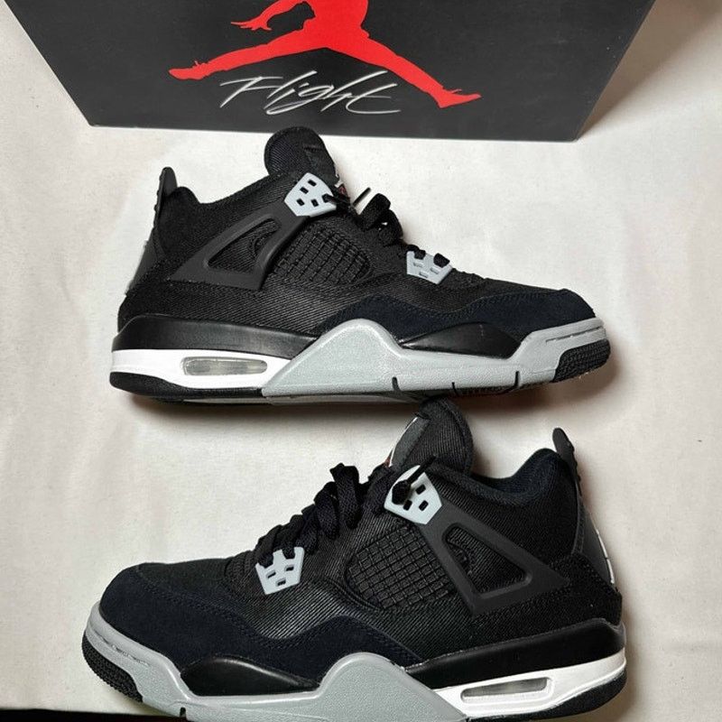 Jordan Brand × Nike Size 7 - Air Jordan 4 Retro SE GS Black Canvas Men's Shoes Size US 7 / EU 40 - 2 Thumbnail