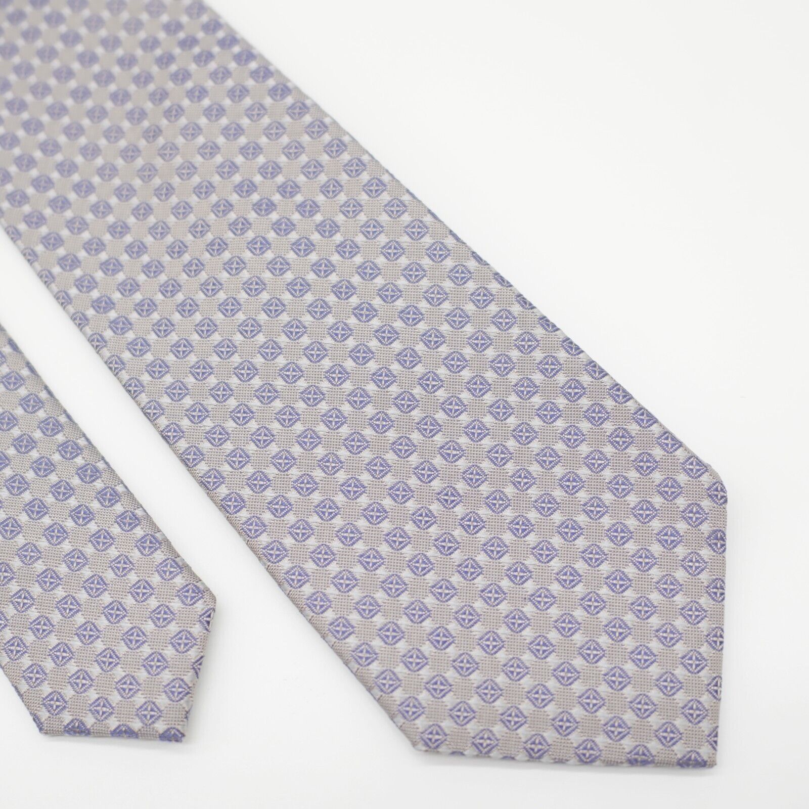 Kenneth Cole Kenneth Cole Reaction Gray Purple Geometric Woven Skinny Sil Size ONE SIZE - 1 Thumbnail