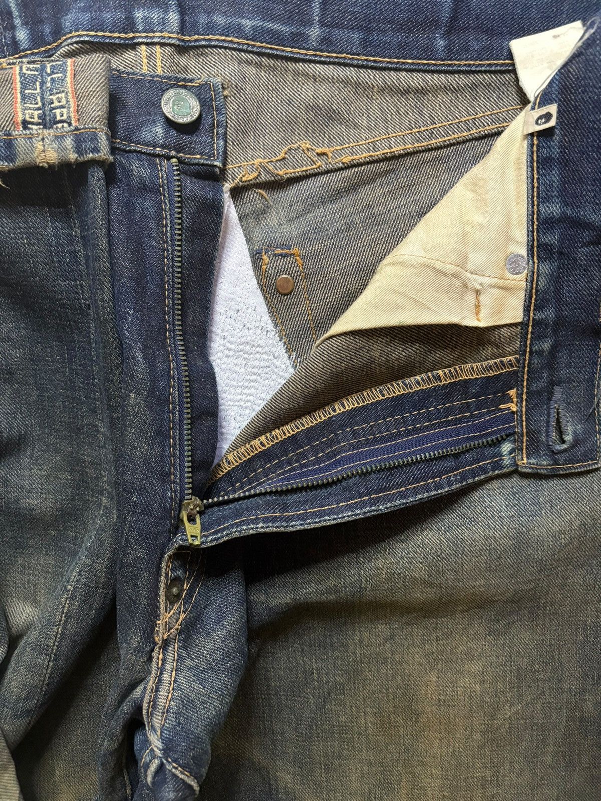 Bape Vintage Japanese Bape Selvedge Sick Mud Wash Baggy Jeans Size US 33 - 11 Thumbnail