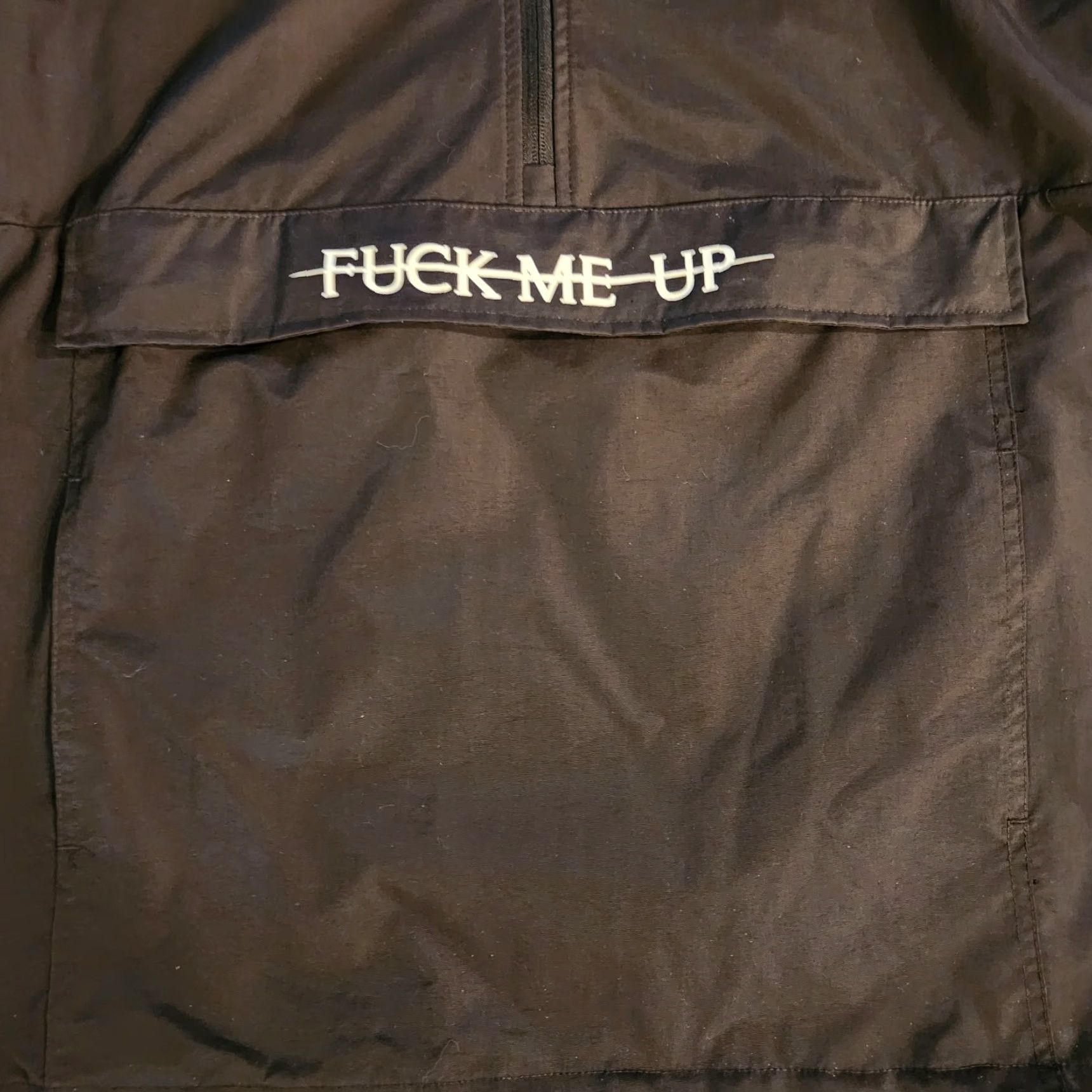 Doublet FMUOSAL Alison Wonderland Exclusive Tour Jacket 1/4 Zip Hoodie Double Sided Size L Black Unisex Adults Size L / US 10 / IT 46 - 2 Thumbnail