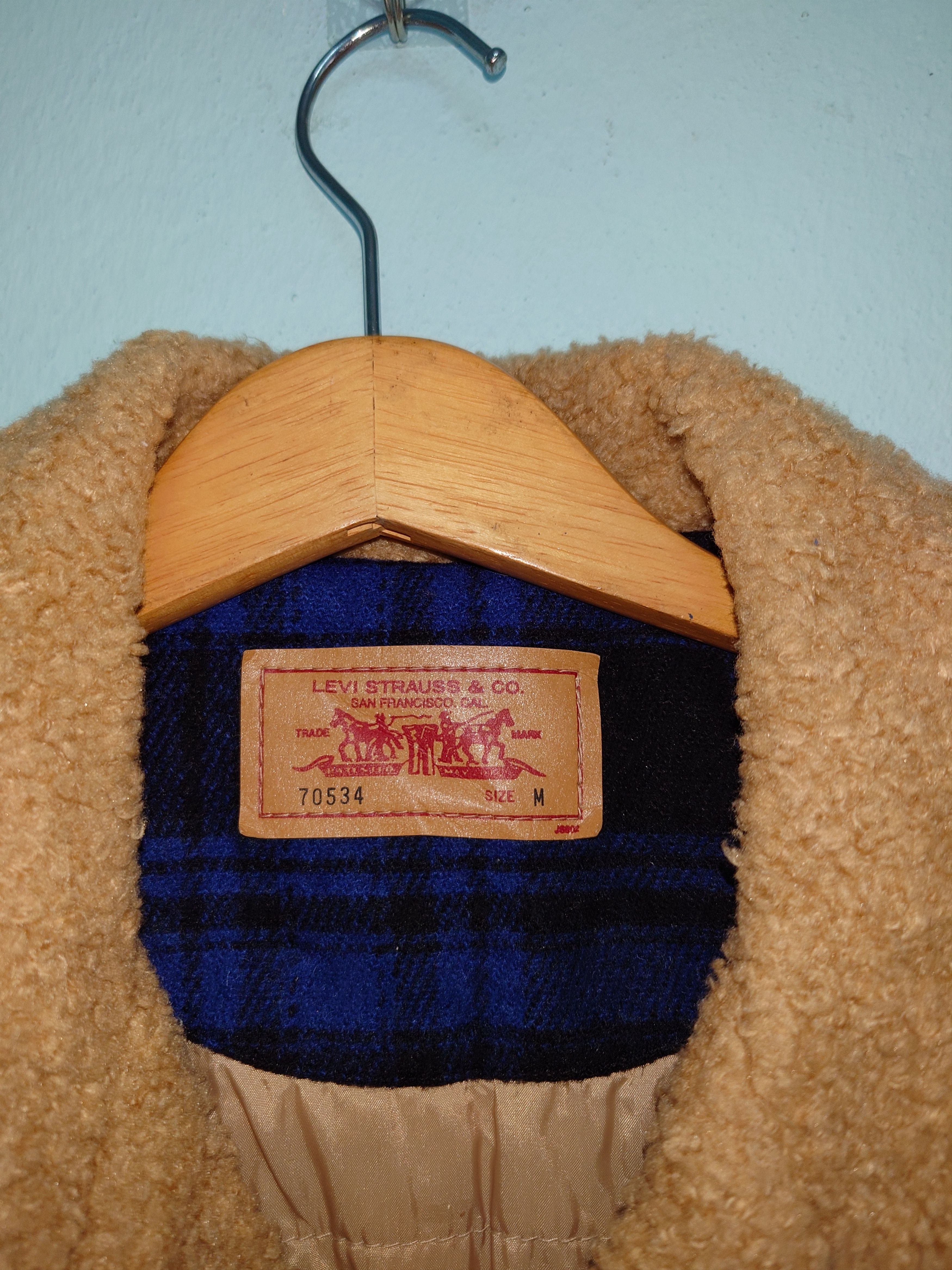 Levi's Vintage 90s Levi’s Sherpa Lined Plaid Trucker Jacket Size US M / EU 48-50 / 2 - 2 Thumbnail