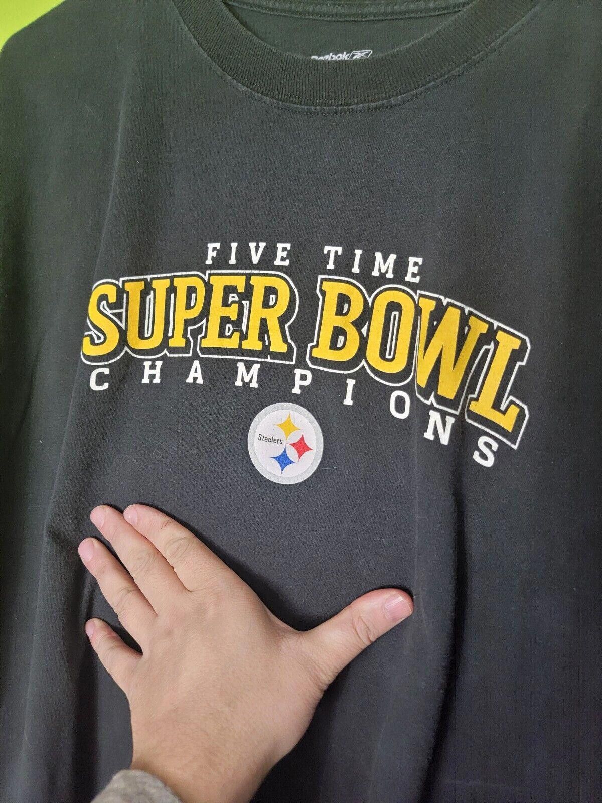 Reebok Pittsburgh Steelers Reebok Five Time Super Bowl Champions Size ONE SIZE - 3 Thumbnail
