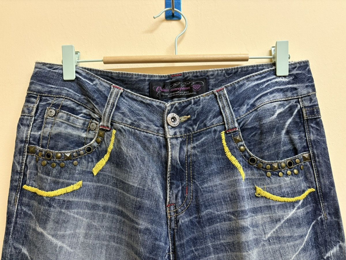 If Six Was Nine × Japanese Brand Vintage Y2k Oririn Jeans Spell Out Poem Flared Jeans Size US 32 / EU 48 - 12 Thumbnail