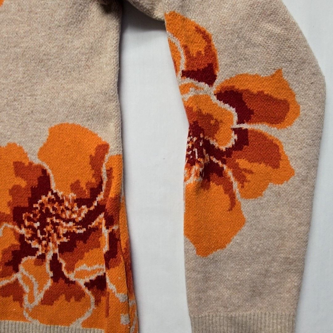 Cynthia Rowley Cynthia Rowley Floral Sweater Flower L Fall Knit Crewneck Size L / US 10 / IT 46 - 2 Thumbnail