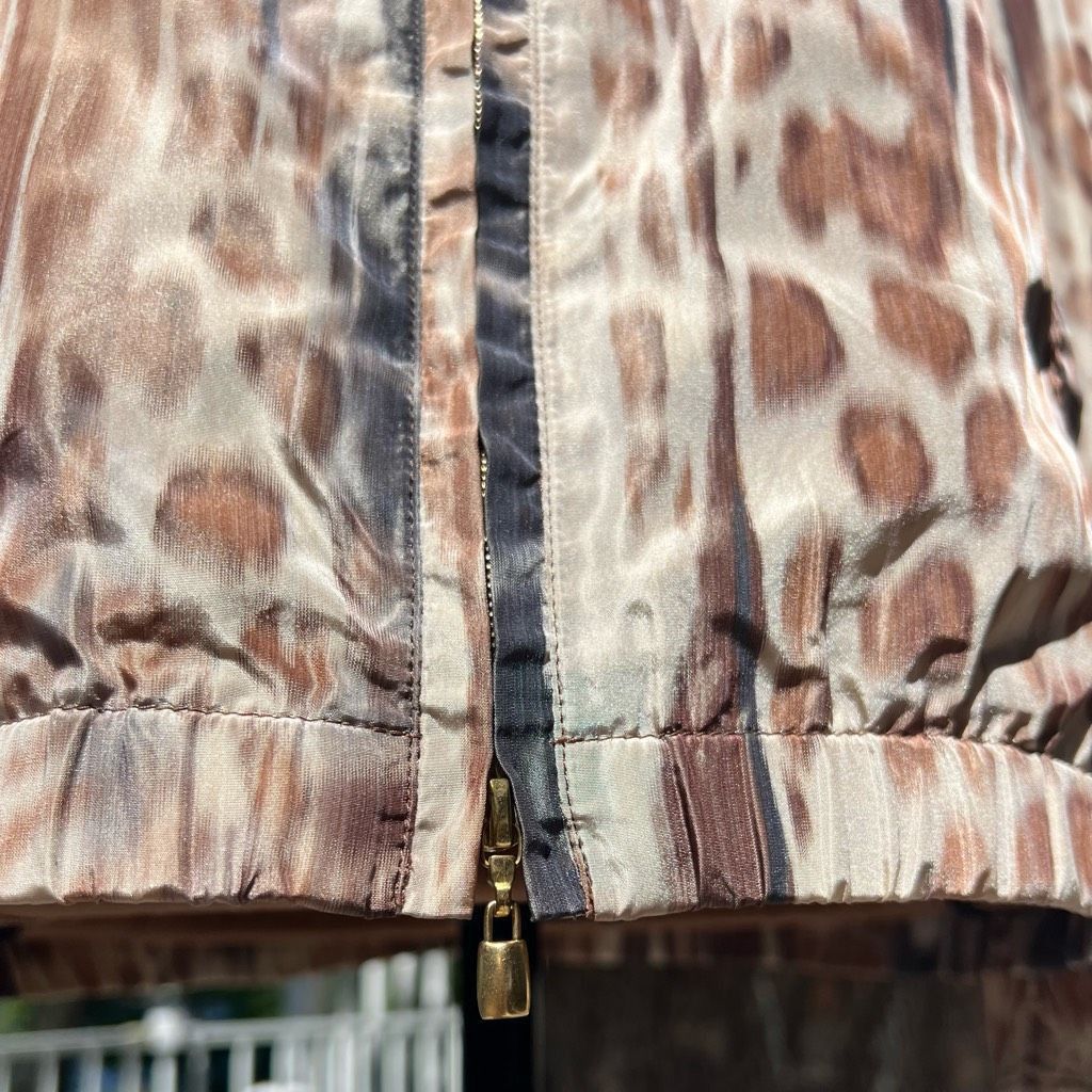 St. John St. John Animal Printed Taffeta Windbreaker Jacket Praline M Size XS / US 0-2 / IT 36-38 - 9 Thumbnail