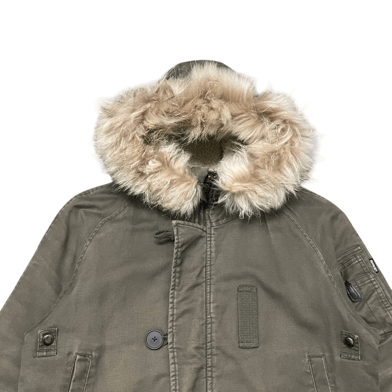 Beams Japan Vintage Beams Boy Fur Hooded Bomber Jacket N2B Size US S / EU 44-46 / 1 - 2 Thumbnail