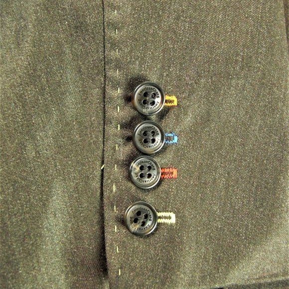Other M2 Morvati Men's Italian Designer Custom Suit Jacket Size 44 Size US L / EU 52-54 / 3 - 3 Thumbnail