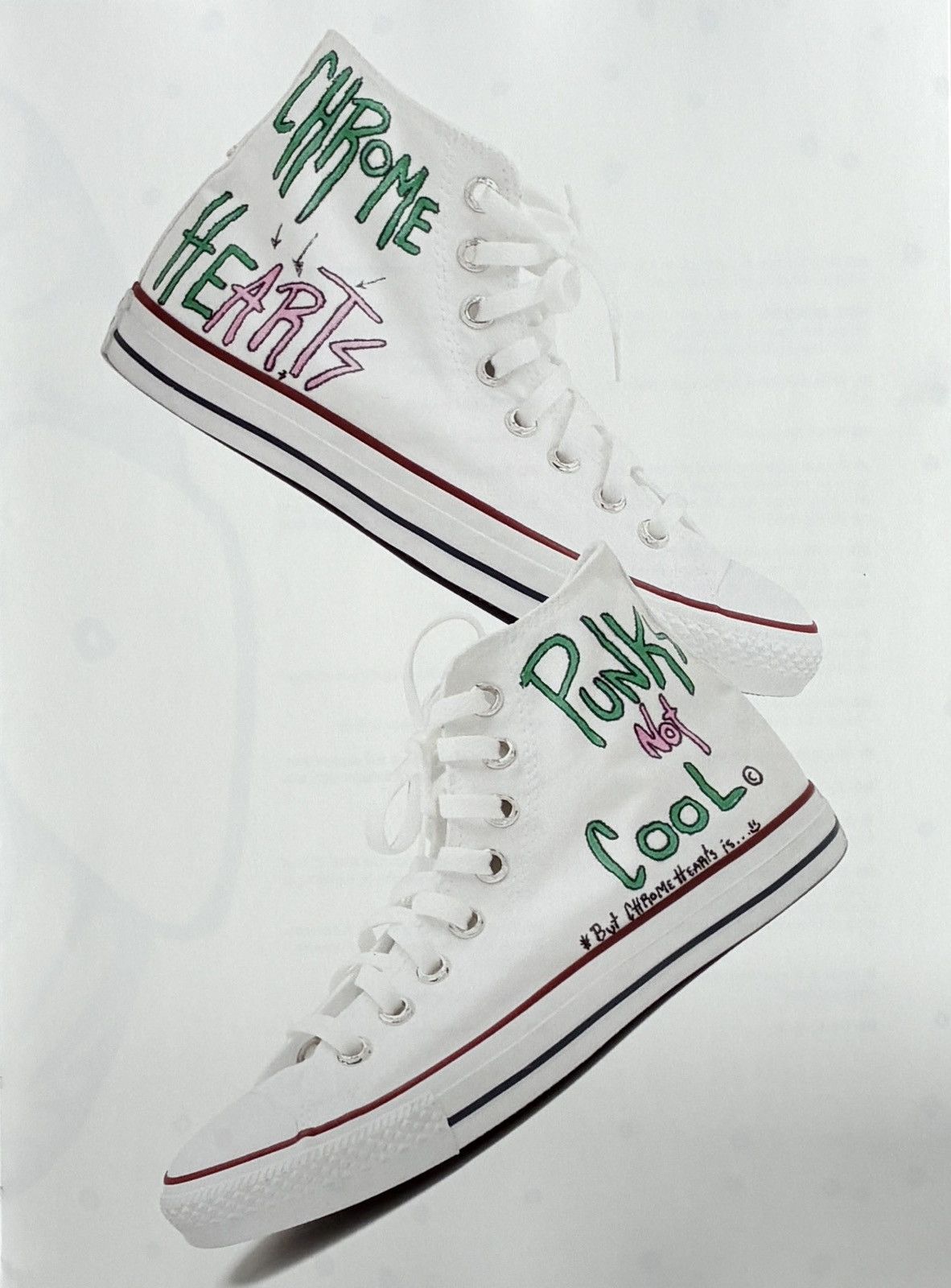 Chrome Hearts Chrome Hearts chuck Taylor converse shoes 9x11 Framed poster Size ONE SIZE - 2 Thumbnail