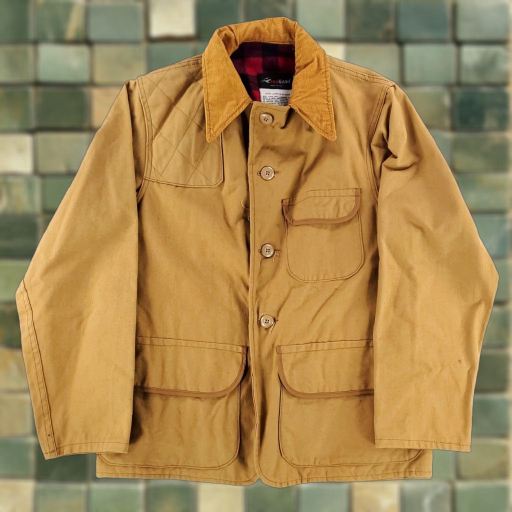 Vintage VINTAGE RedHead Chore Jacket Corduroy Collar Hunting Brown Made USA Mens S Size US S / EU 44-46 / 1 - 1 Thumbnail