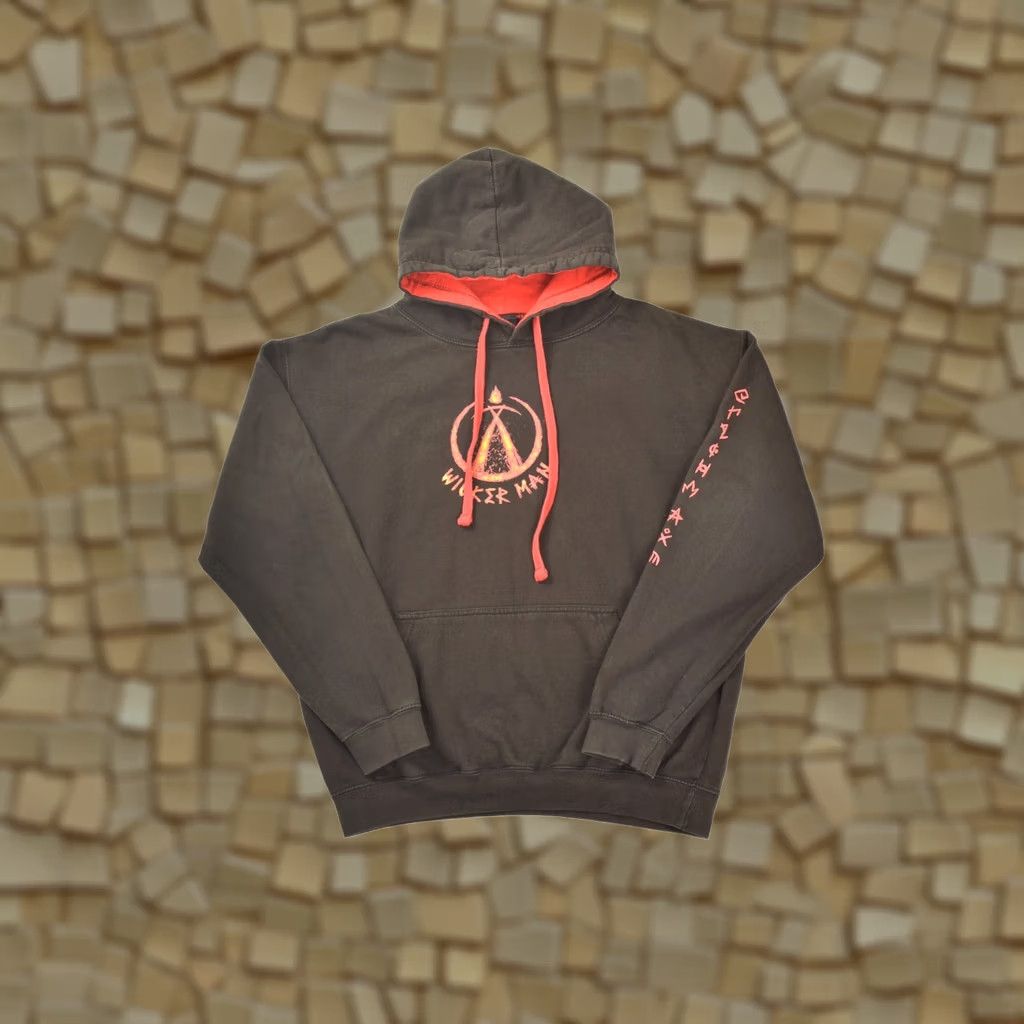 Logo 7 VINTAGE Wicker Man Hoodie Pullover Big Logo Black M Mens Front Pocket Hol Size US M / EU 48-50 / 2 - 1 Thumbnail
