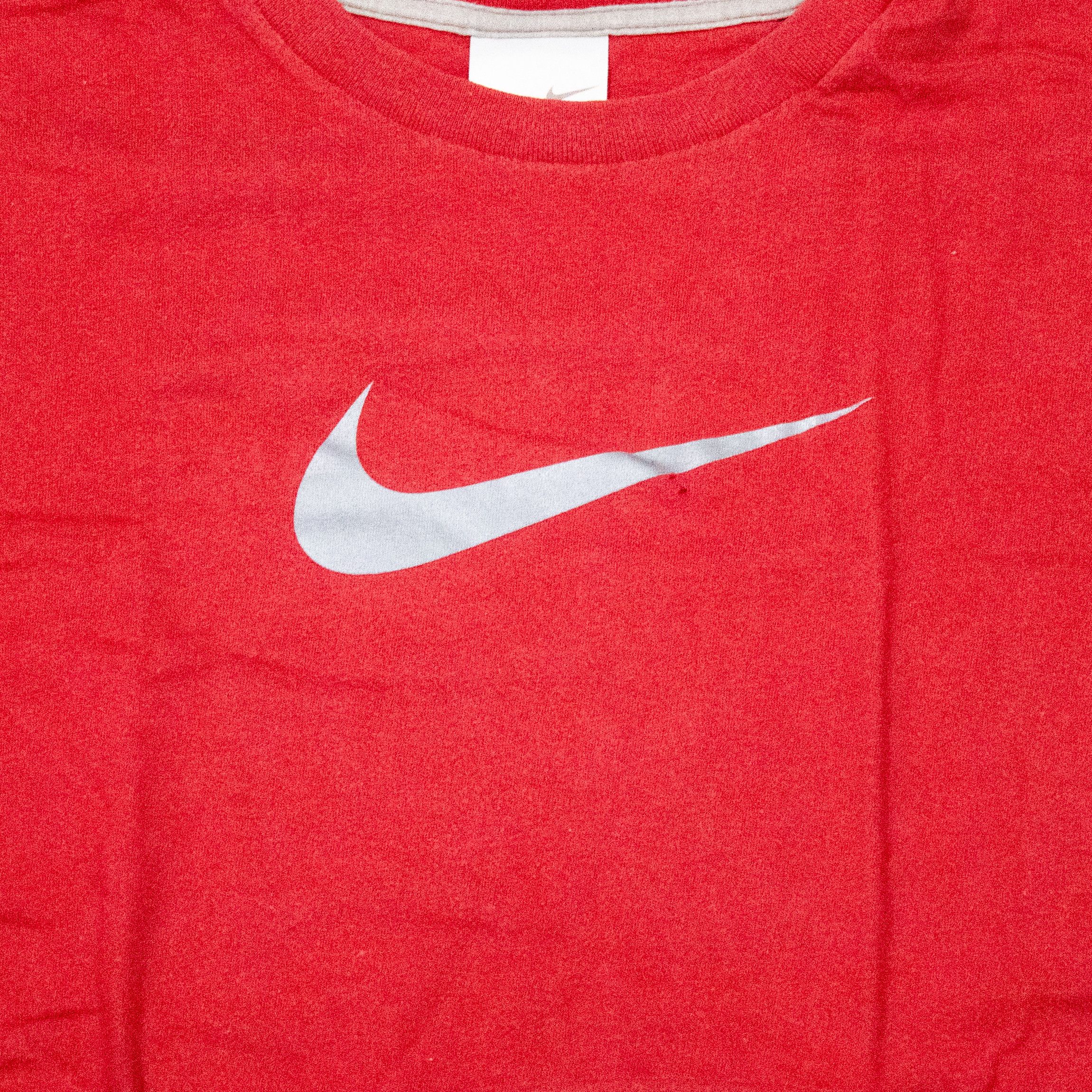 Vintage Y2K 2000’s Nike Center Swoosh Double Stitch Red Tee Size US XXL / EU 58 / 5 - 4 Thumbnail